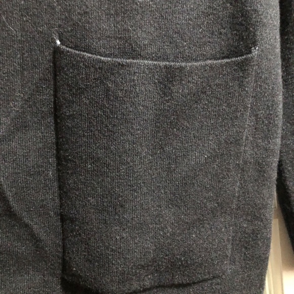 Ellen Tracy Open Cardigan/Top Black Sweater - Picture 4 of 5
